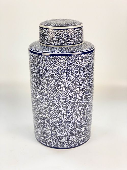 Hovedbilde Faro Blue Large - Keramisk krukke m/lokk