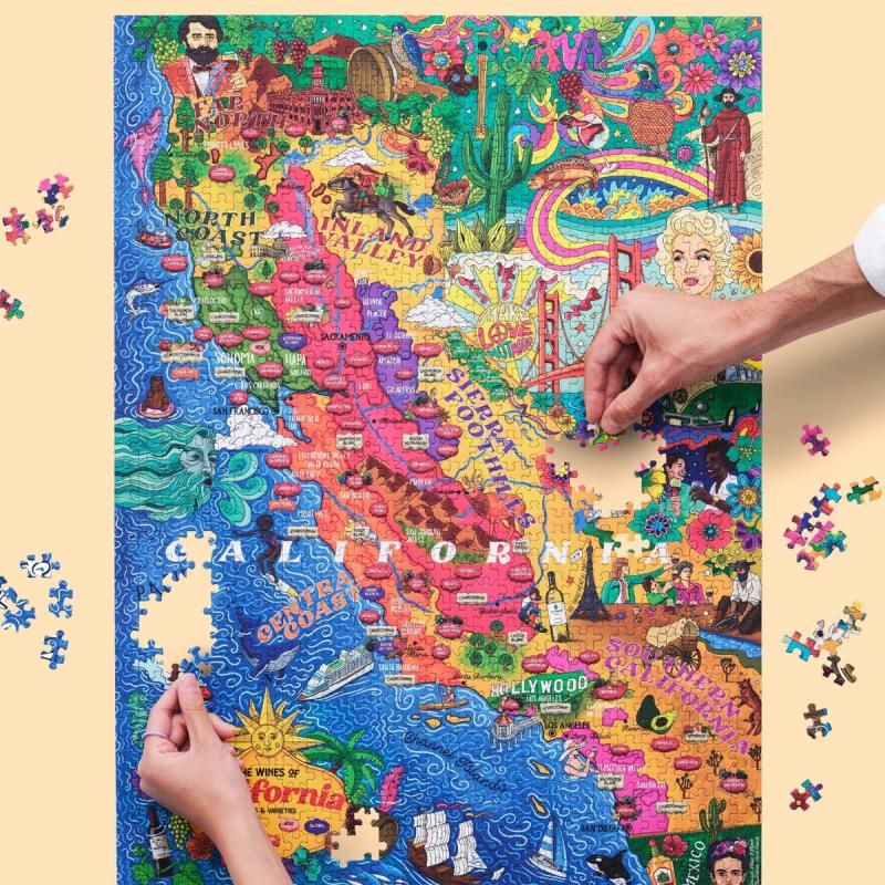 California - Vinpuslespill 1000 brikker