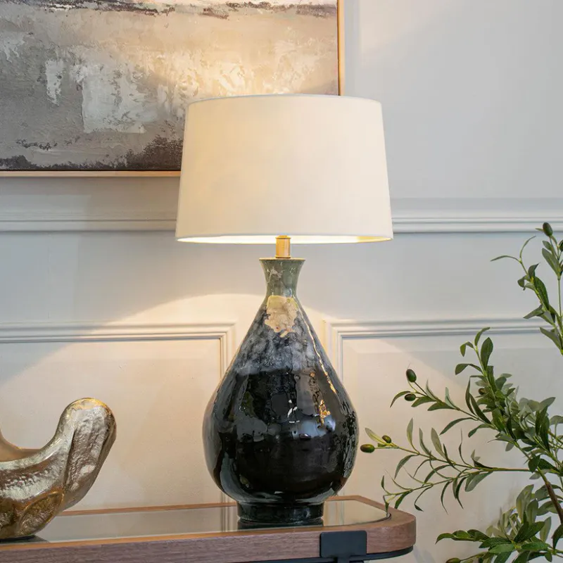 Aketa Blue Glaze - Bordlampe (uten skjerm)
