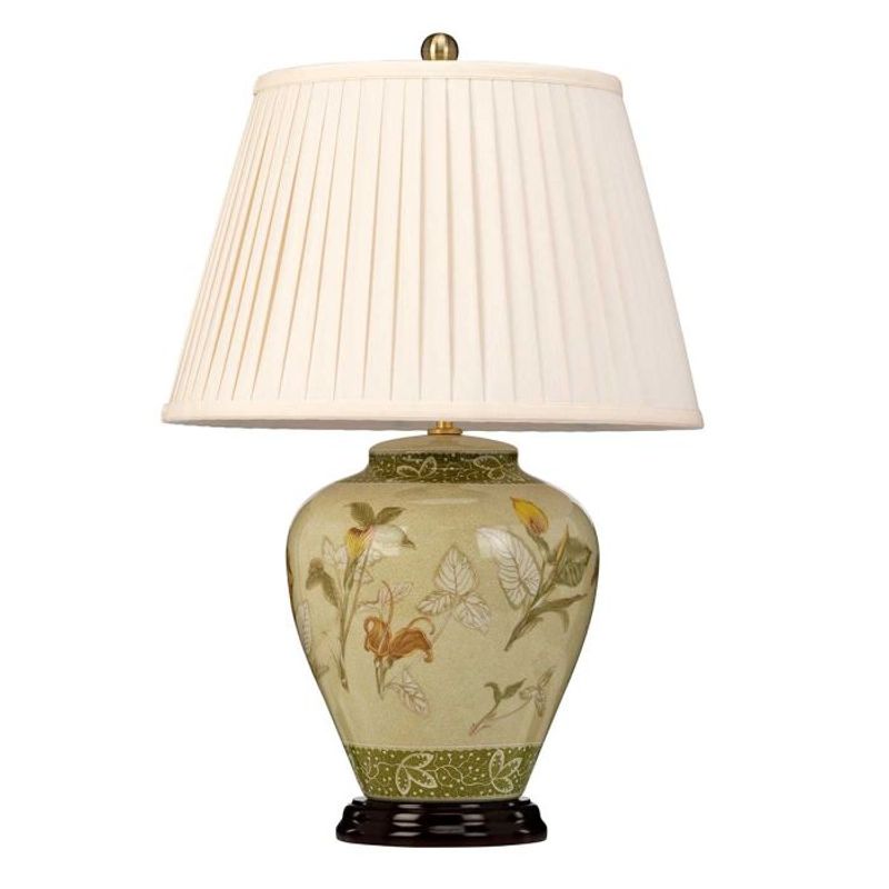 Arum - Bordlampe m/kremfarget skjerm