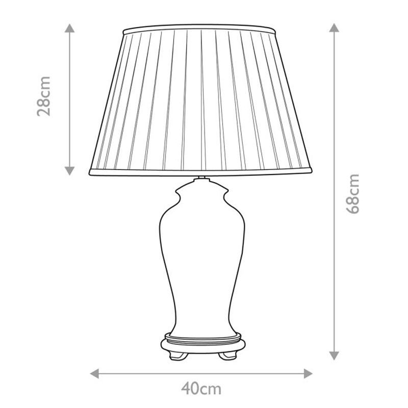Sashi - Bordlampe m/skjerm