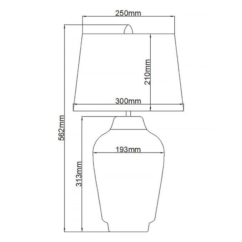 Bexley - Bordlampe m/skjerm