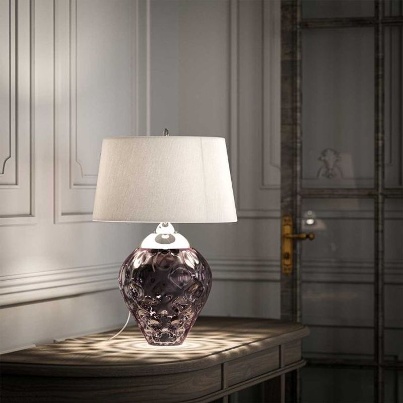 Samara - Bordlampe i glass m/skjerm