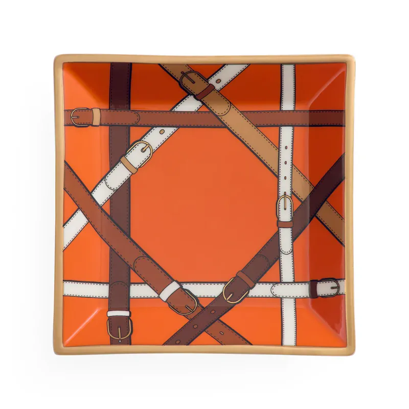 Jonathan Adler - Saville Square Tray Orange