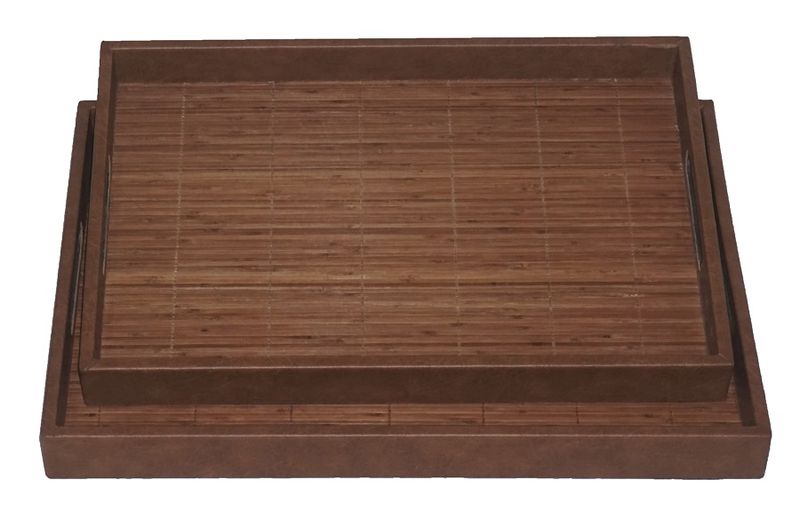 Tray Bamboo Large - Serveringsbrett m/håndtak