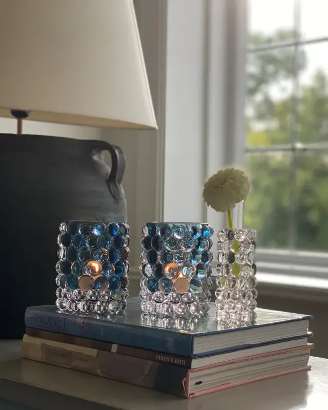 Lyslykt Hurricane Lamp Boule - Sea