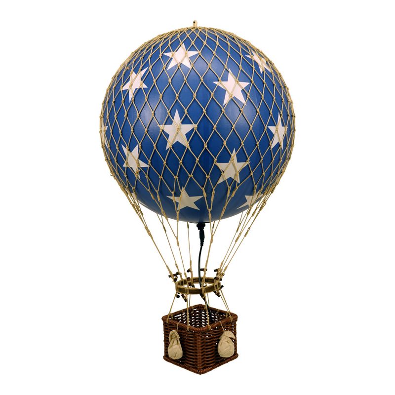 Luftballong - Royal Aero LED, Blue Stars